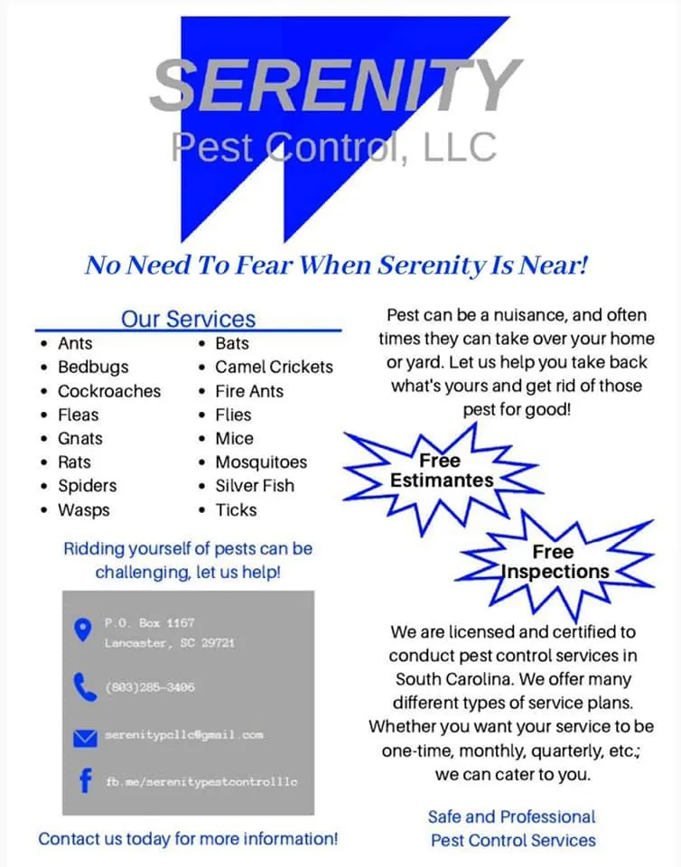 Serenity Pest Control, LLC